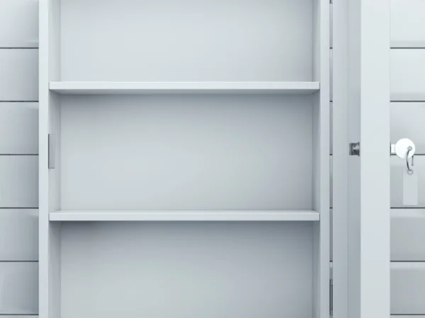 Opened locker. 3d rendering — Stock Photo, Image