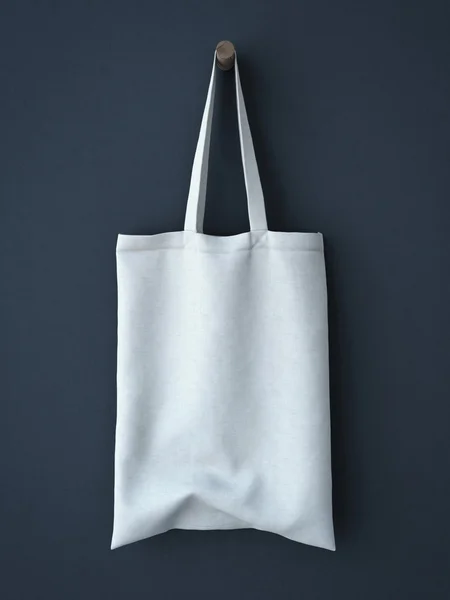 White cotton bag — Stock Photo, Image