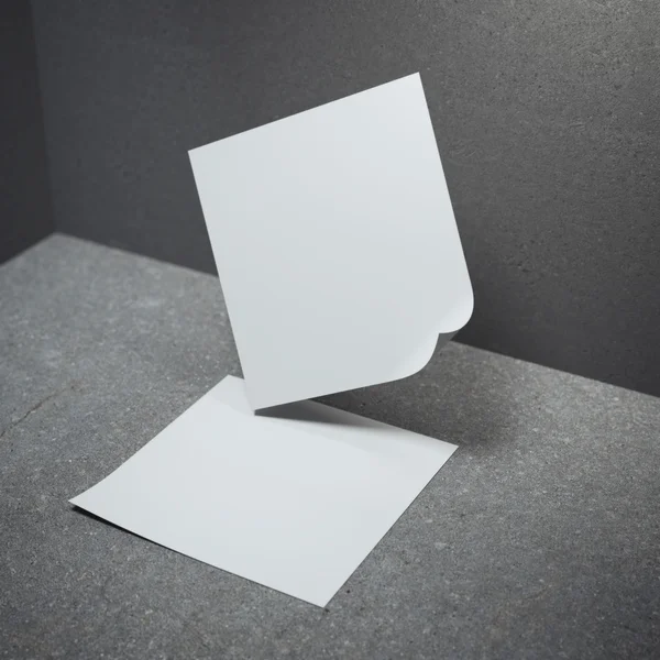 Folha quadrada de papel — Fotografia de Stock