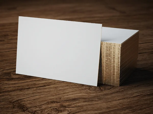 Fehér üzleti kártya makett — Stock Fotó