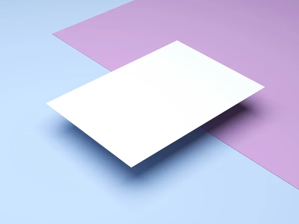 Cartão comercial branco — Fotografia de Stock