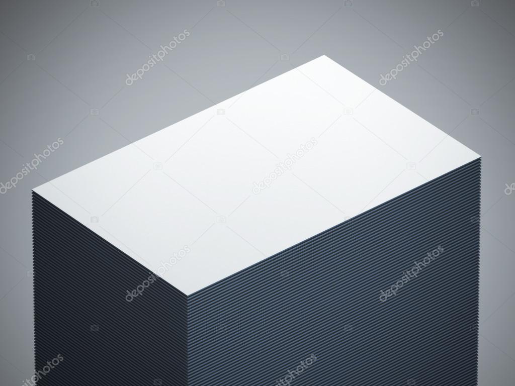 blank white business cards