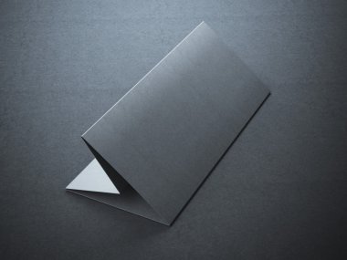 Karanlık Studio boş siyah broşür