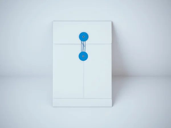 Pusty folder z lina niebieski — Zdjęcie stockowe