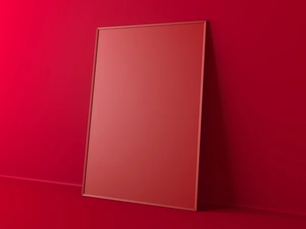 Rojo lienzo en blanco —  Fotos de Stock