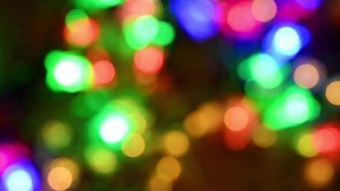 Bulanık Noel ışıkları.