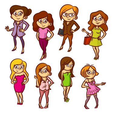 Kadınlar Clipart ayarla