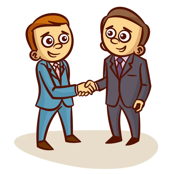Businessmen Shaking Hands — Stock Vector