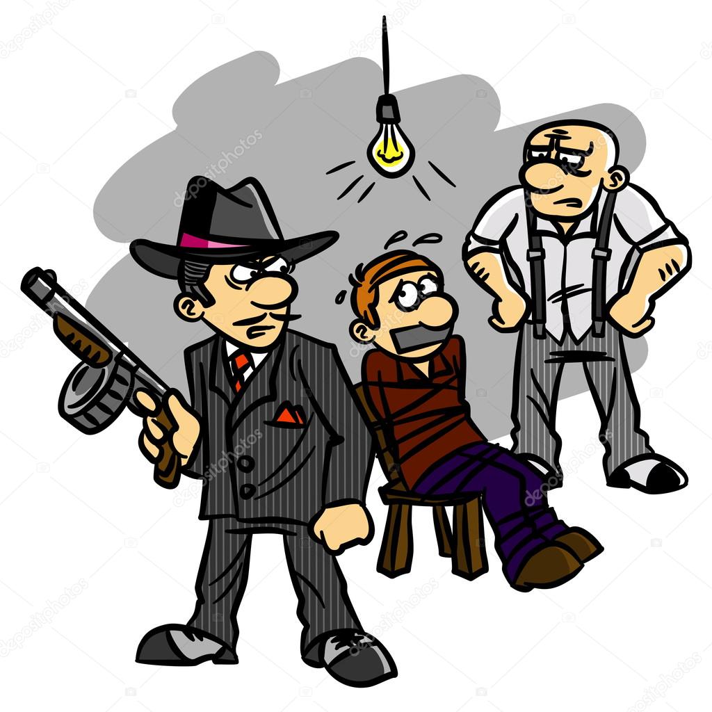 Gangsters Mafia Extortion Kidnapping Hostage Stock Vector gangsters-mafia-extortion-kidnapping-hostage-stock-vector