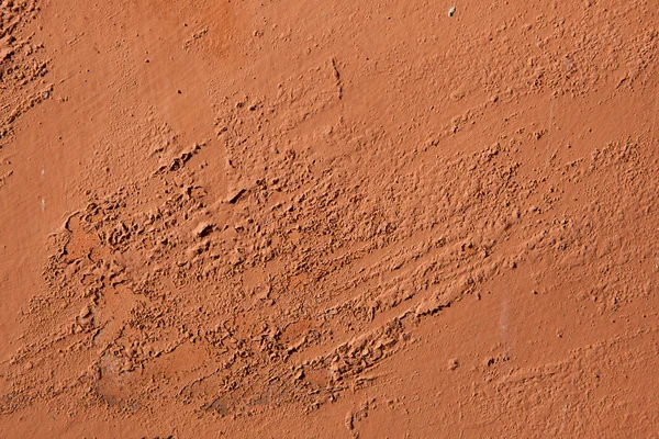 Antigua pared de estuco pintado de terracota —  Fotos de Stock