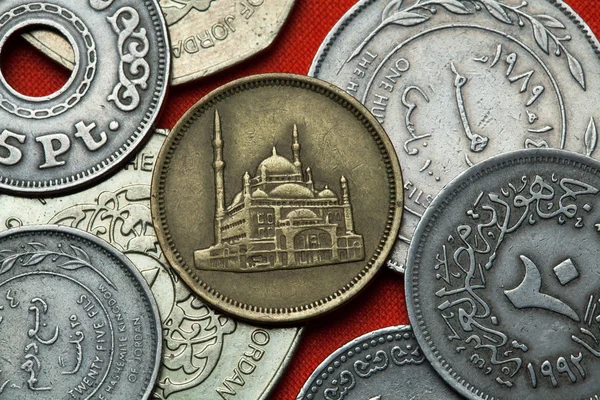 Diferentes monedas de Egipto — Foto de Stock