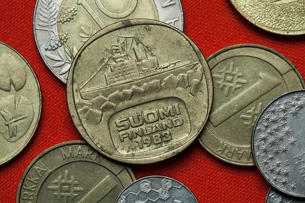 Different Coins of Finland — Stock Photo, Image