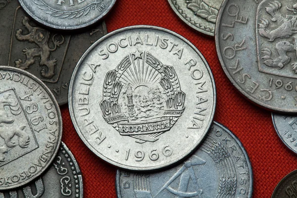Coins of Communist Romania — Stock Photo, Image