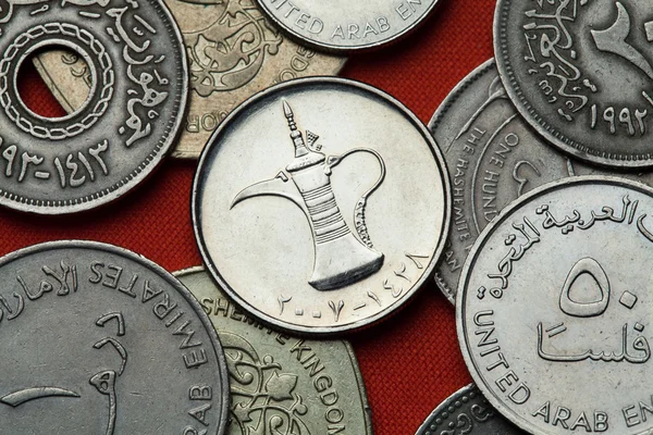Monedas de los Emiratos Árabes Unidos — Foto de Stock