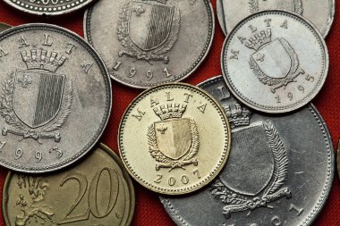 Malta sikkelerinde kırmızı tablo
