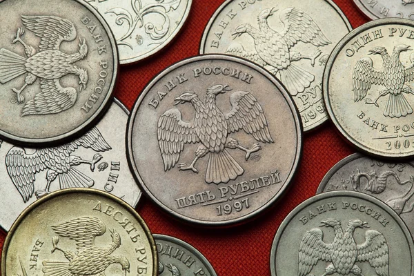 Coins of Russia. Russian eagle — Stock Photo, Image