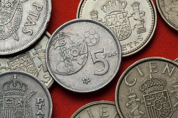 Monedas de España. 1982 Copa Mundial de la FIFA . — Foto de Stock