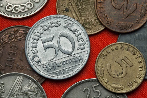 ワイマール共和国のコイン — ストック写真