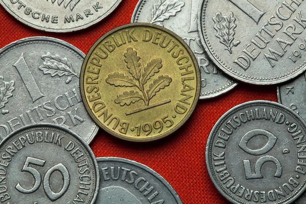 Érmék, Németország. 10 pfennig — Stock Fotó