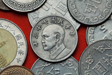 Different Coins of Taiwan clipart