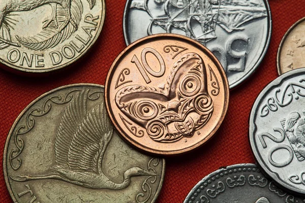 Coins of New Zealand — Stock Photo, Image