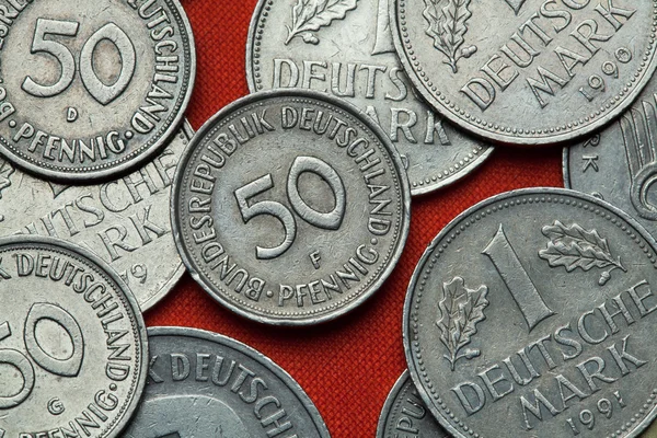 Diferentes monedas de Alemania — Foto de Stock