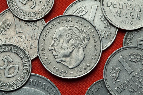 Diferentes monedas de Alemania — Foto de Stock