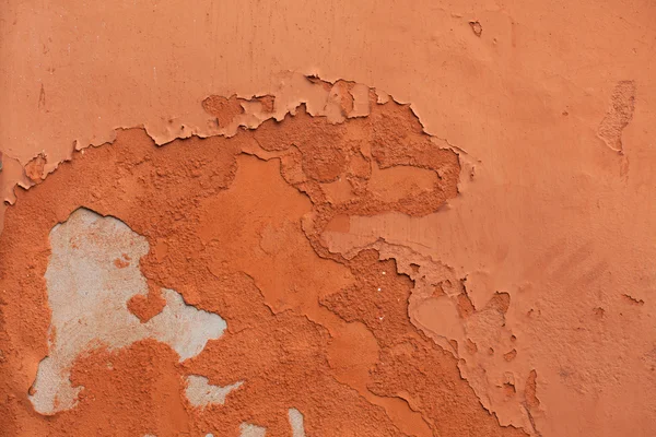 Antigua pared de estuco pintado de terracota —  Fotos de Stock