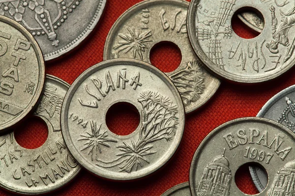 Coins of Spain. Canary Islands — Stock Photo, Image