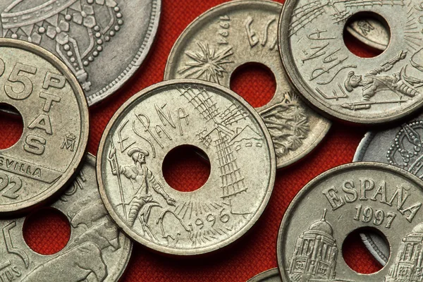 Vintage Coins of Spain — Stock Photo, Image