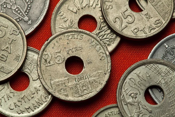 Vintage Coins of Spain — Stock Photo, Image