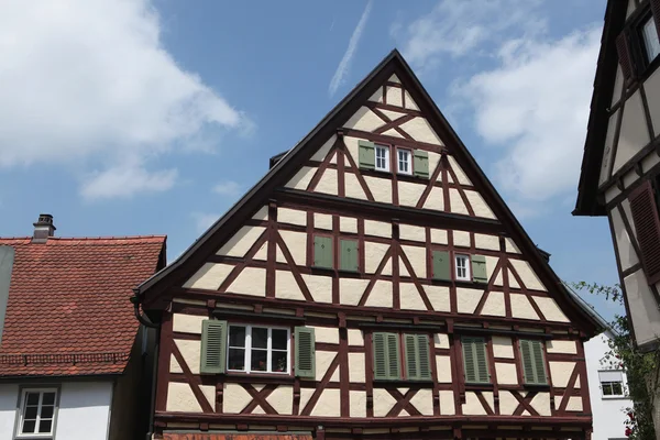 Traditional medieval half-timbered houses — Stock Photo, Image
