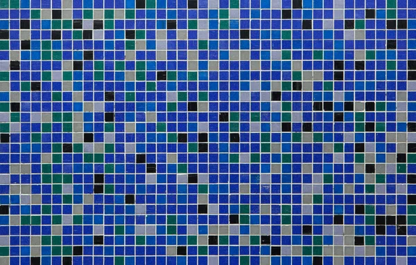 Azulejos Mosaico Azul Textura Fondo —  Fotos de Stock