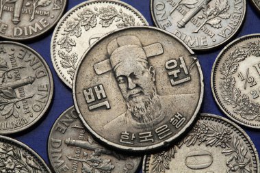 Coins of South Korea clipart