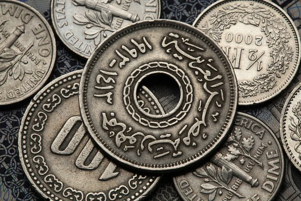 Monedas de Egipto — Foto de Stock