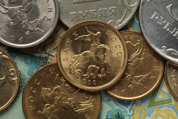 Monete di russia — Foto Stock