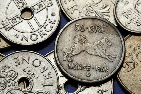 Coins of Norway — Stock Photo, Image