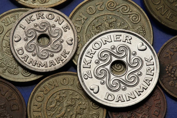 丹麦的硬币 — 图库照片