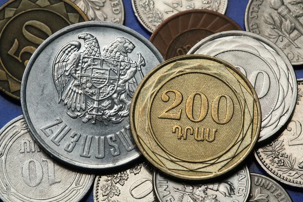 Monedas de Armenia — Foto de Stock