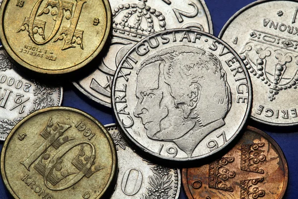 Monedas de Suecia — Foto de Stock