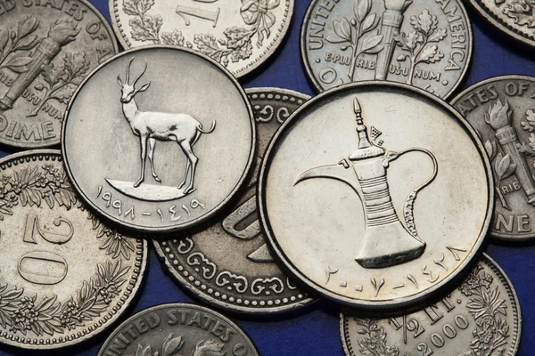 United Arab Emirates Coins — Stock Photo, Image