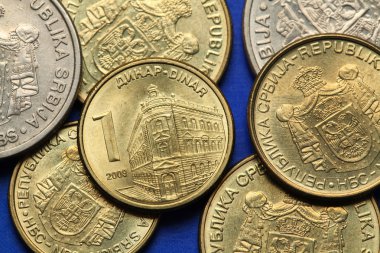 Coins of Serbia clipart
