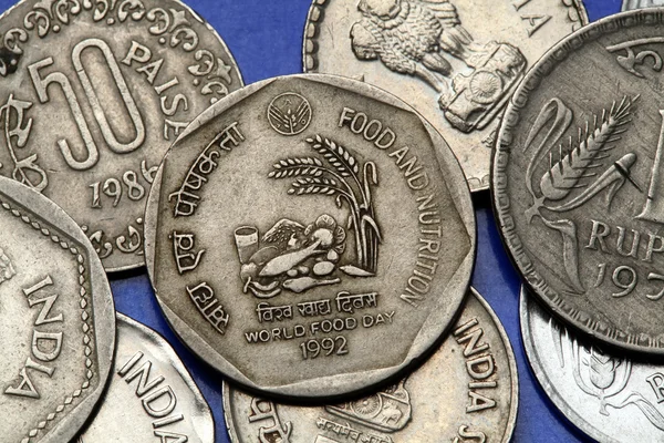 Mynt av Indien — Stockfoto