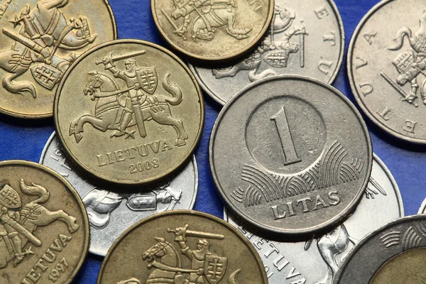 Монеты Литвы — стоковое фото