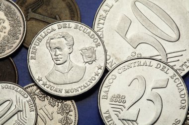 Coins of Ecuador clipart