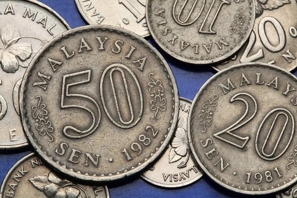 Coins of Malaysia — Stock Photo, Image