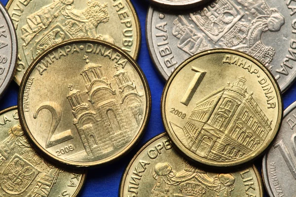 塞尔维亚的硬币 — 图库照片