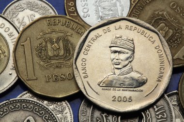 Coins of the Dominican Republic clipart