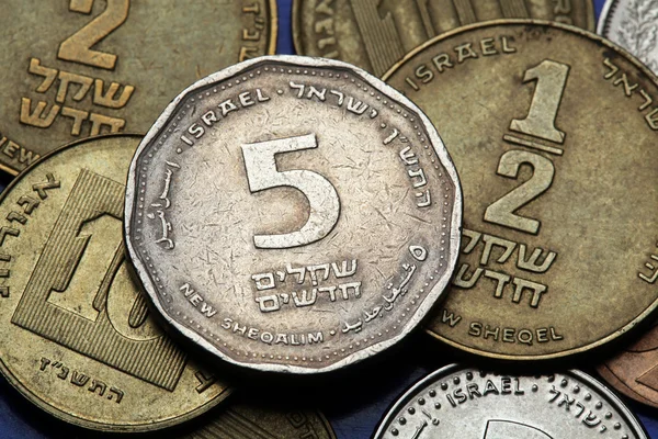 Monedas de Israel — Foto de Stock