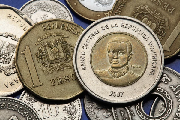 Coins of Dominican Republic — Stock Photo, Image